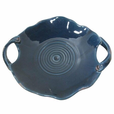 PERRO CHINO Blue Ceramic Plate with Blue Handle PE2999379